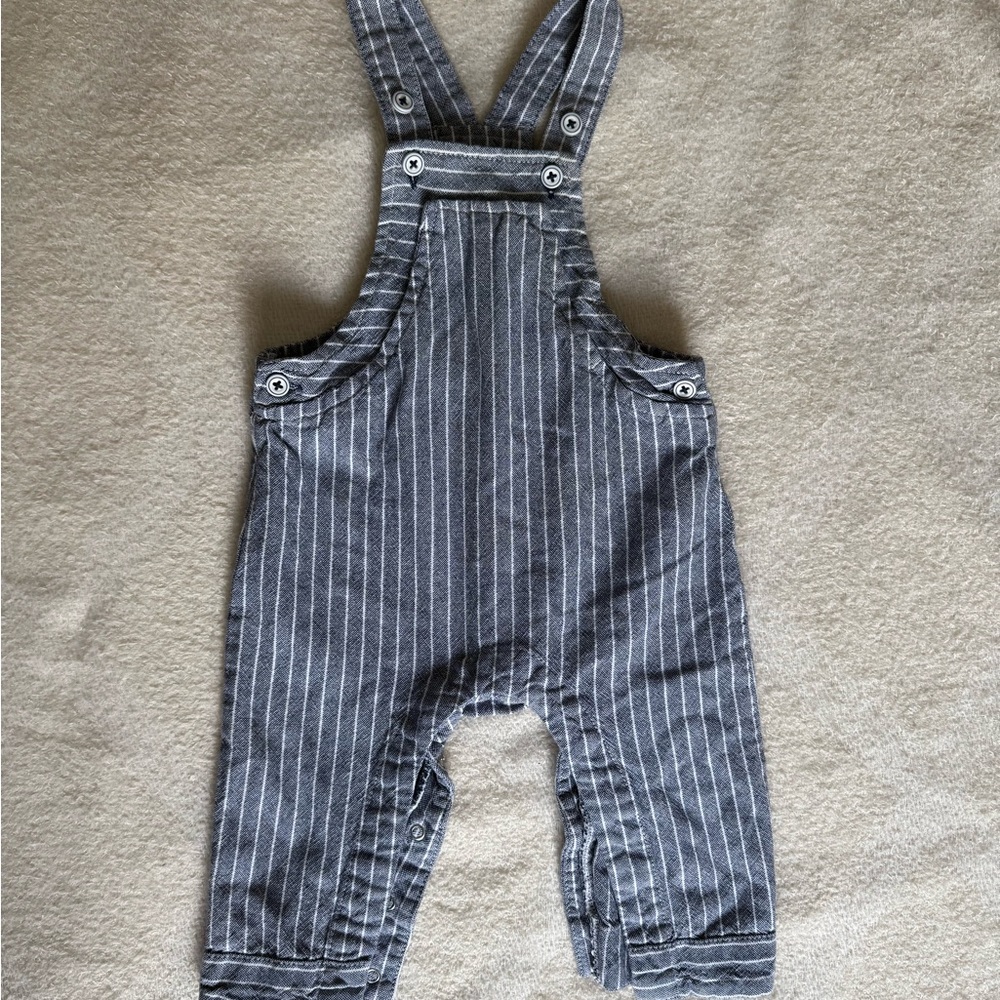 Cat & Jack Blue and White One Piece Overalls